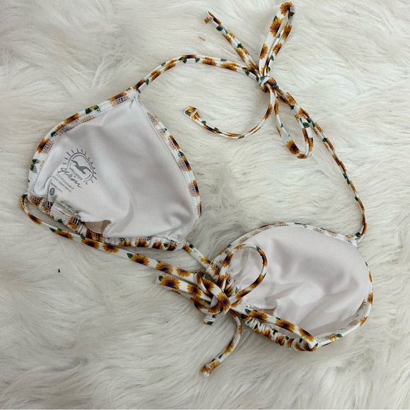 Hollister Sunflower Print Bikini Top - Small - Picture 4 of 4